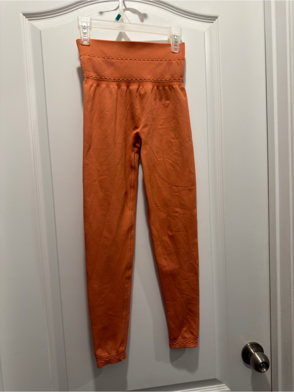 Gymshark Ultra Seamless Leggings in a burnt orange color